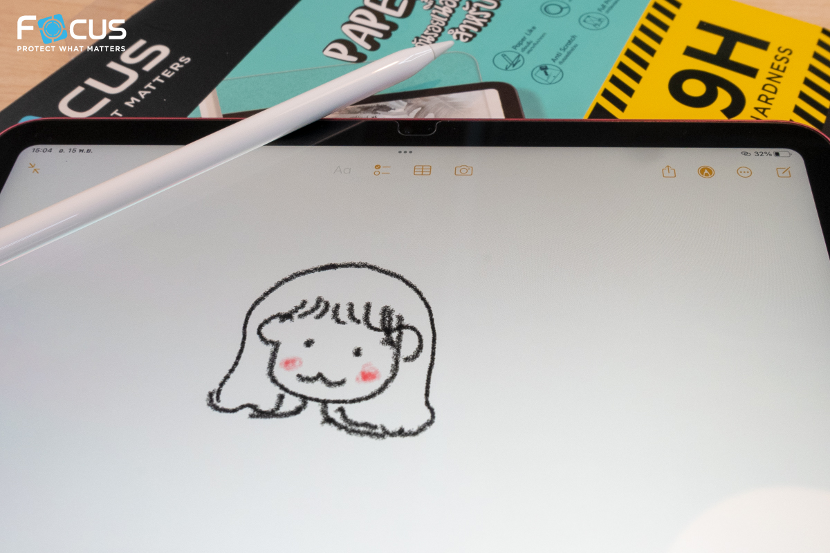 ฟิล์มกระจกแบบกระดาษสำหรับ iPad