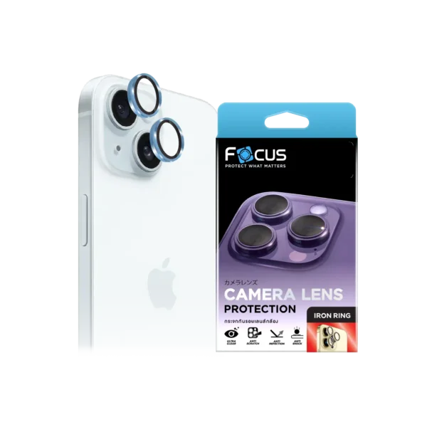 กระจกกันรอยเลนส์กล้อง Focus 3D LN IR สำหรับ iPhone 15 และ iPhone 15 Plus