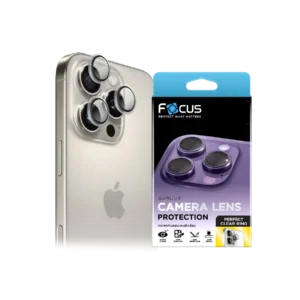 Focus กระจกกันรอยเลนส์กล้อง ขอบโลหะ สำหรับ iPhone 14 Pro / iPhone 14 Pro Max