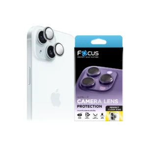 กระจกกันรอยเลนส์กล้อง Focus Iron Ring สำหรับ iPhone 13 Mini / iPhone 13 สีดำ