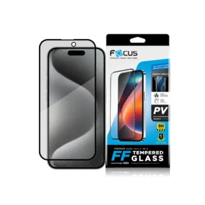 กระจกกันรอย เต็มจอ แบบกันมอง ขอบสีดำ สำหรับ iPhone 13 Pro