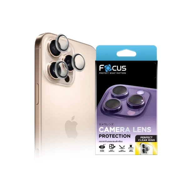 กระจกกันรอยเลนส์กล้อง Focus Perfect Clear Ring สำหรับ iPad Air 4 / 5 / M2 / M3 (11 นิ้ว / 13 นิ้ว) / Mini 6 / 7 / Gen 10 / 11 นิ้ว (A16)