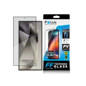 Focus ฟิล์มกระจกอัลติเมท กันคนมองข้าง สำหรับ Samsung Galaxy S24 Ultra สีดำ (รับประกัน 1 ปี)