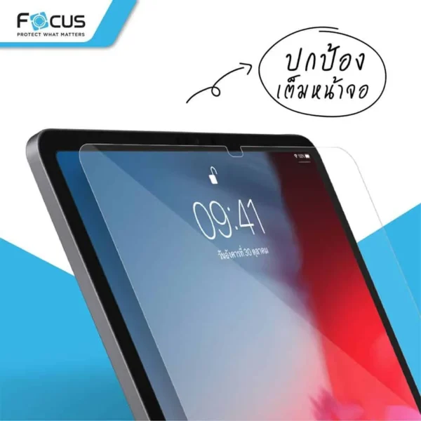 กระจกกันรอยเต็มจอ Focus แบบใสคมชัด สำหรับ iPad Gen 10 (10.9 นิ้ว / 11 นิ้ว - A16) - Image 4