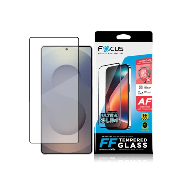 ฟิล์มกระจกด้าน Focus บางเฉียบ (สีดำ) สำหรับ Samsung Galaxy S25 Ultra