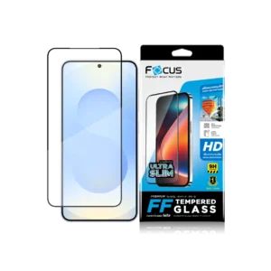 ฟิล์มกระจก Focus บางเฉียบ สีดำ สำหรับ Samsung Galaxy S24 และ S25