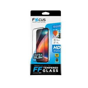 Focus ฟิล์มกระจกกันรอยเต็มจอ แบบใส ชนิดบางพิเศษ สแกนนิ้วง่าย สำหรับ Samsung - TG FF SL
