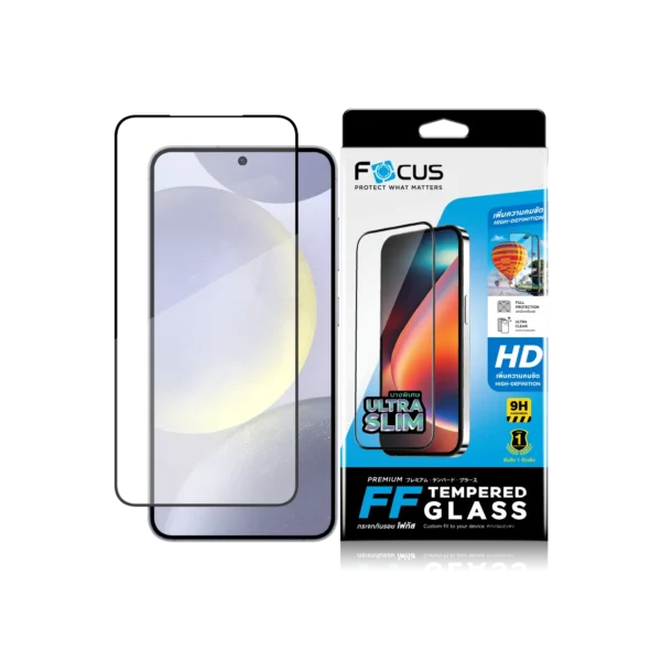 ฟิล์มกระจก Focus บางเฉียบ สีดำ สำหรับ Samsung Galaxy S23 Plus