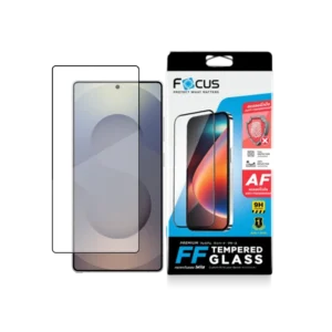 กระจกกันรอย เต็มจอ แบบด้าน ขอบสีดำ สำหรับ iPhone 15