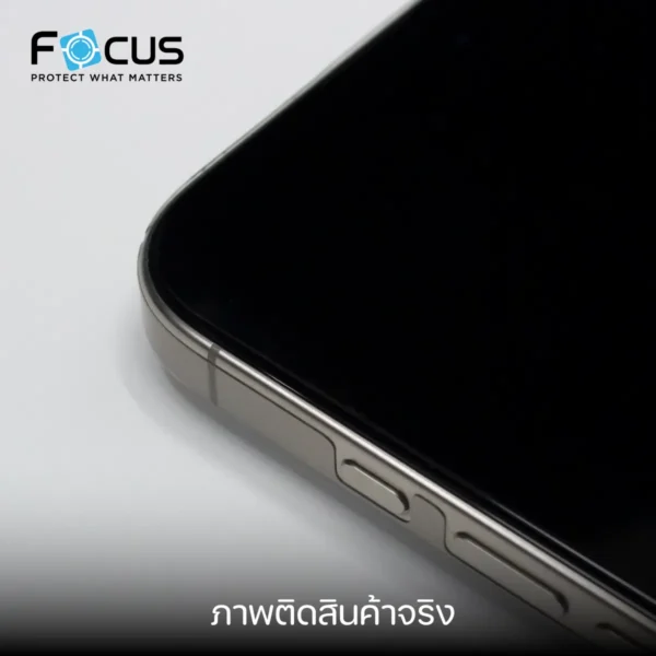 ฟิล์มกระจก เต็มจอ แบบใส Corning Glass รับประกัน 2 ปี สำหรับ iPhone 17 Pro และ iPhone 17 Pro Max ขอบสีดำ - Image 3