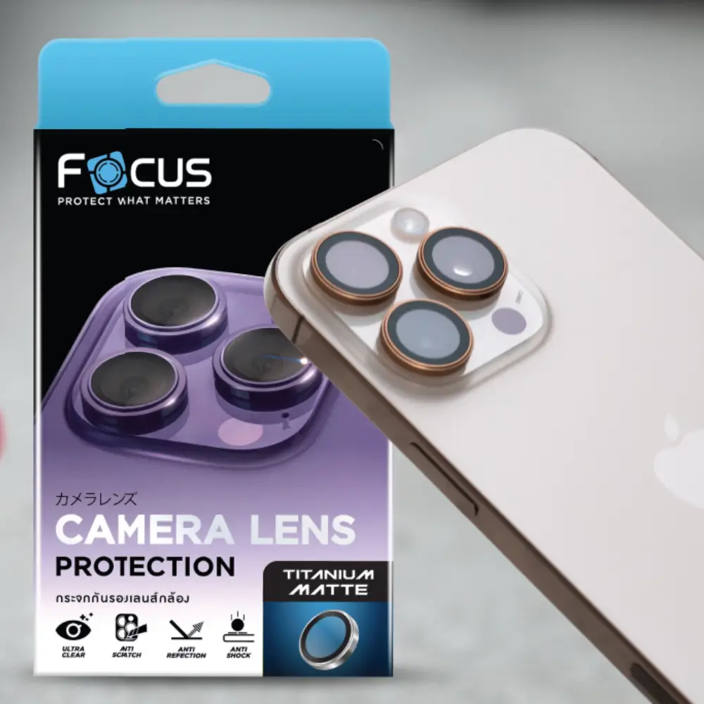 แหวนกันรอยเลนส์กล้องขอบไทเทเนียม