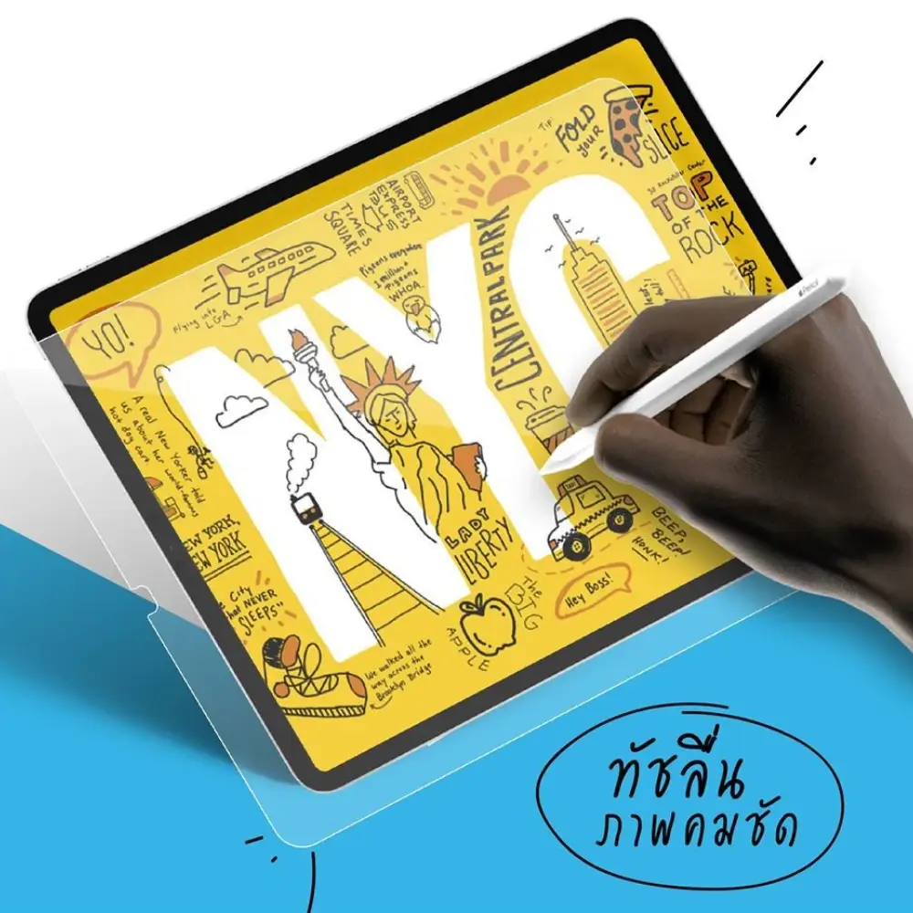 ฟิล์มไอแพดใสเต็มจอ (Full Frame)