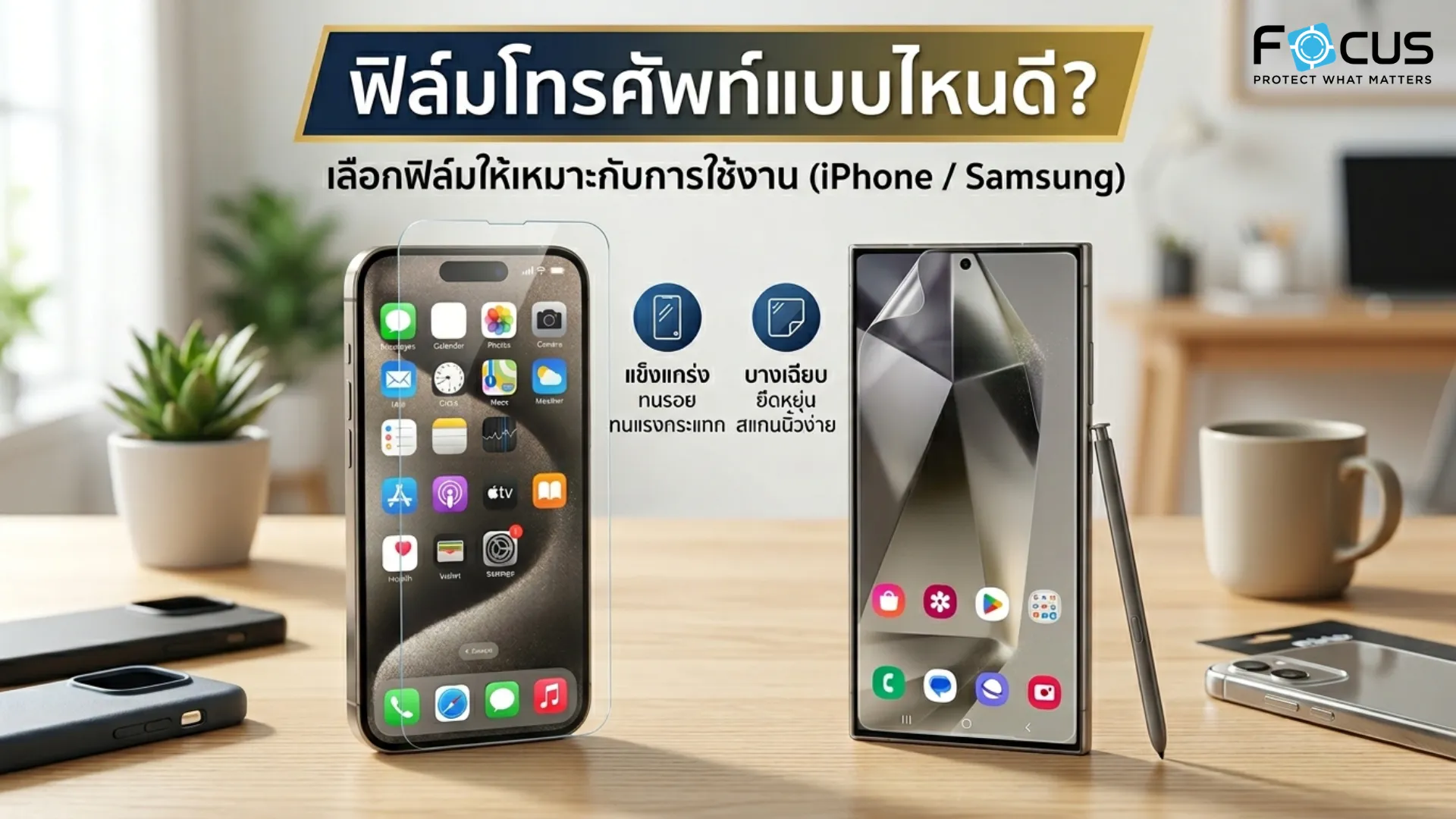 ฟิล์มโทรศัพท์แบบไหนดี