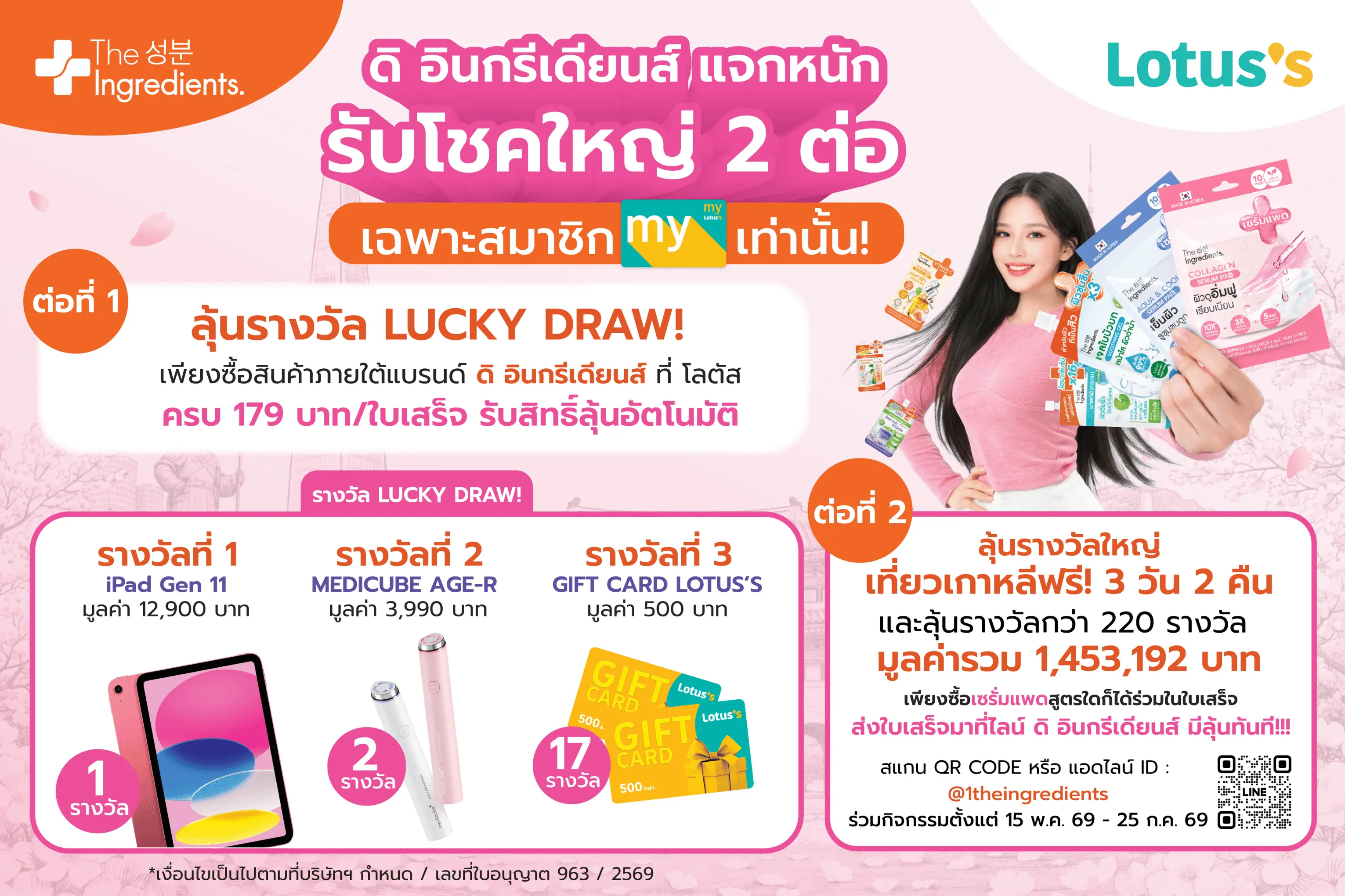 Lotus's แจกหนัก 2 ต่อ ลุ้นเที่ยว